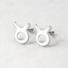 Orecchini in argento 925 segni zodiacali Toro