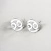 Sterling Silver Stud Earrings Zodiac Cancer