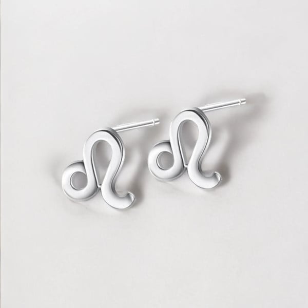 Boucles d'oreilles argent 925 Signes du zodiaque Lion