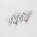 Sterling Silver Stud Earrings Zodiac Leo