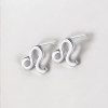 Boucles d'oreilles argent 925 Signes du zodiaque Lion