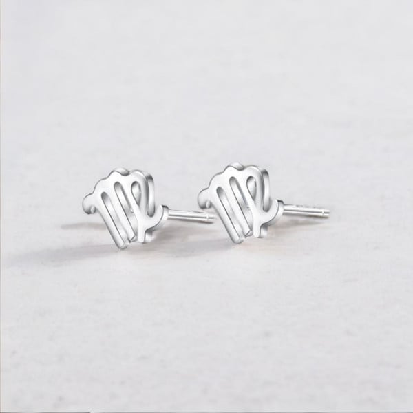 Boucles d'oreilles argent 925 Signes du zodiaque Vierge