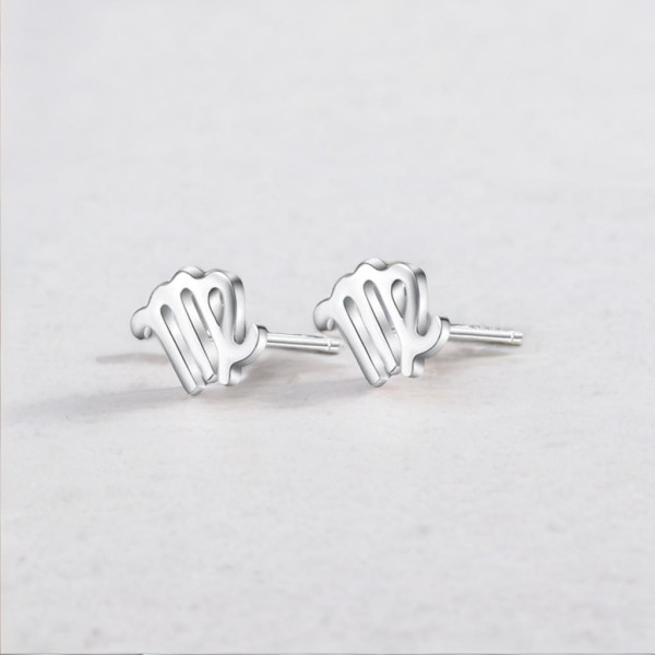 Orecchini in argento 925 segni zodiacali Vergine