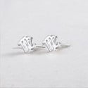 Sterling Silver Stud Earrings Zodiac Virgo