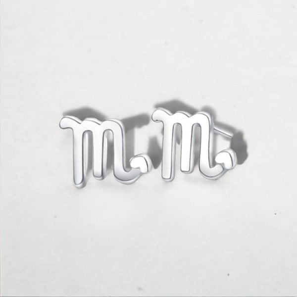Boucles d'oreilles argent 925 Signes du zodiaque Scorpion