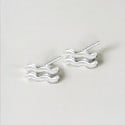 Sterling Silver Stud Earrings Zodiac Aquarius