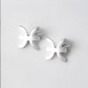 Sterling Silver Stud Earrings Zodiac Pisces