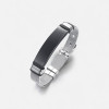 Bracelet personnalise gourmette acier gravure personnalise reglable