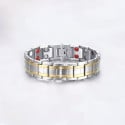 Bracelet homme 2ton acier magnetique