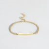 Bracelet personnalise femme gourmette dore chaine cuba