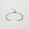 Bracelet personnalise femme gourmette dore chaine cuba