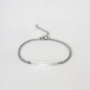 Bracelet personnalise femme gourmette dore chaine cuba