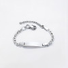 Pulsera infantil personalizada cadena de acero grabado personalizar