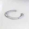 Bracciale rigido da uomo in acciaio personalizzato con rune celtiche vichinghe
