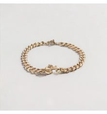 Celtic Marine Anchor Steel Cuban Chain Bracelet