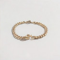 Bracelet chaine acier ancre marine homme femme