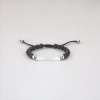 Bracelet personnalise homme cordon perle onyx noir plaque acier a graver personnaliser