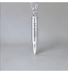 Men's Ball Stainless Steel Engraving Pendant Necklace