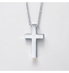 Men's Stainless Steel Cross Custom engraving Pendant