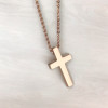 Colgante de hombre personalizado Cruz de acero para grabar personalizar