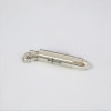 Pendentif personnalise homme acier balle motif croix finition polie