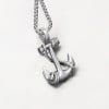 Pendentif homme celtique ancre marine acier