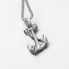 Pendentif homme celtique ancre marine acier