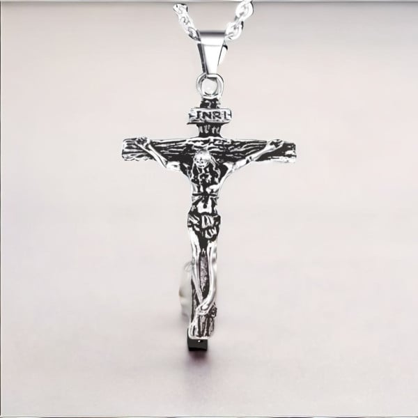 Steel crucifix hotsell
