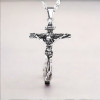 Pendentif homme christ croix crucifix acier
