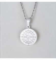Men's Stainless Steel polaris star Cross Custom engraving Pendant