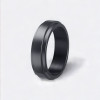 Men's Black Titanium Spinner Band Custom Ring