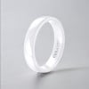 Bague personnalisee alliance dome ceramique noire
