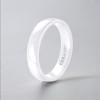 Bague personnalisee alliance dome ceramique noire