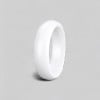 Bague personnalisee alliance dome ceramique noire