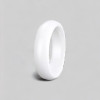 Bague personnalisee alliance dome ceramique noire