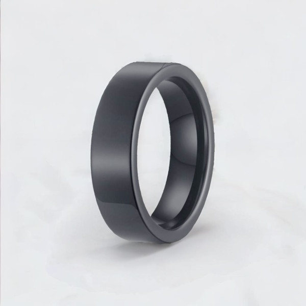 Anillo de boda de cerámica personalizado