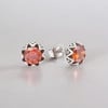 Boucles d'oreilles homme clous acier zirconium - paire