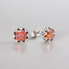 Boucles d'oreilles homme clous acier zirconium - paire