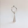 Boucles d'oreilles creoles acier goutte eau homme femme