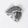 Anillo hombre plata caballero brazalete abierto alas de ángel circonio