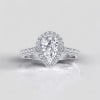 Bague argent 925 rhodie femme coeur sertie zirconium