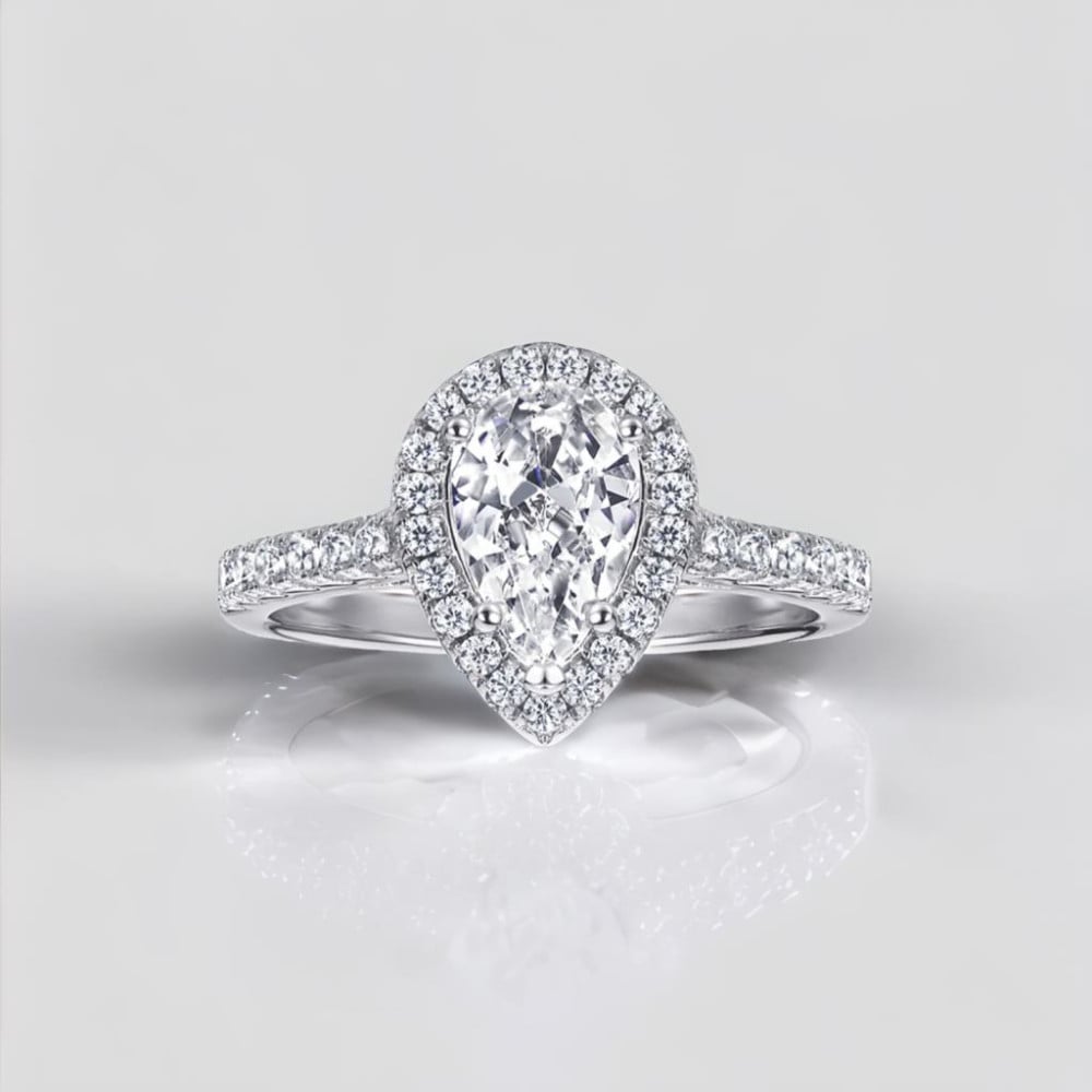 Bague argent 925 rhodie femme coeur sertie zirconium