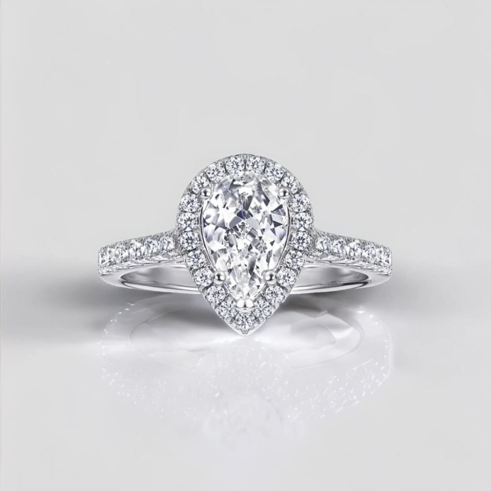 Bague argent 925 rhodie femme coeur sertie zirconium