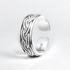 Men's Sterling Silver Celtic Cord Pattern Open Ring