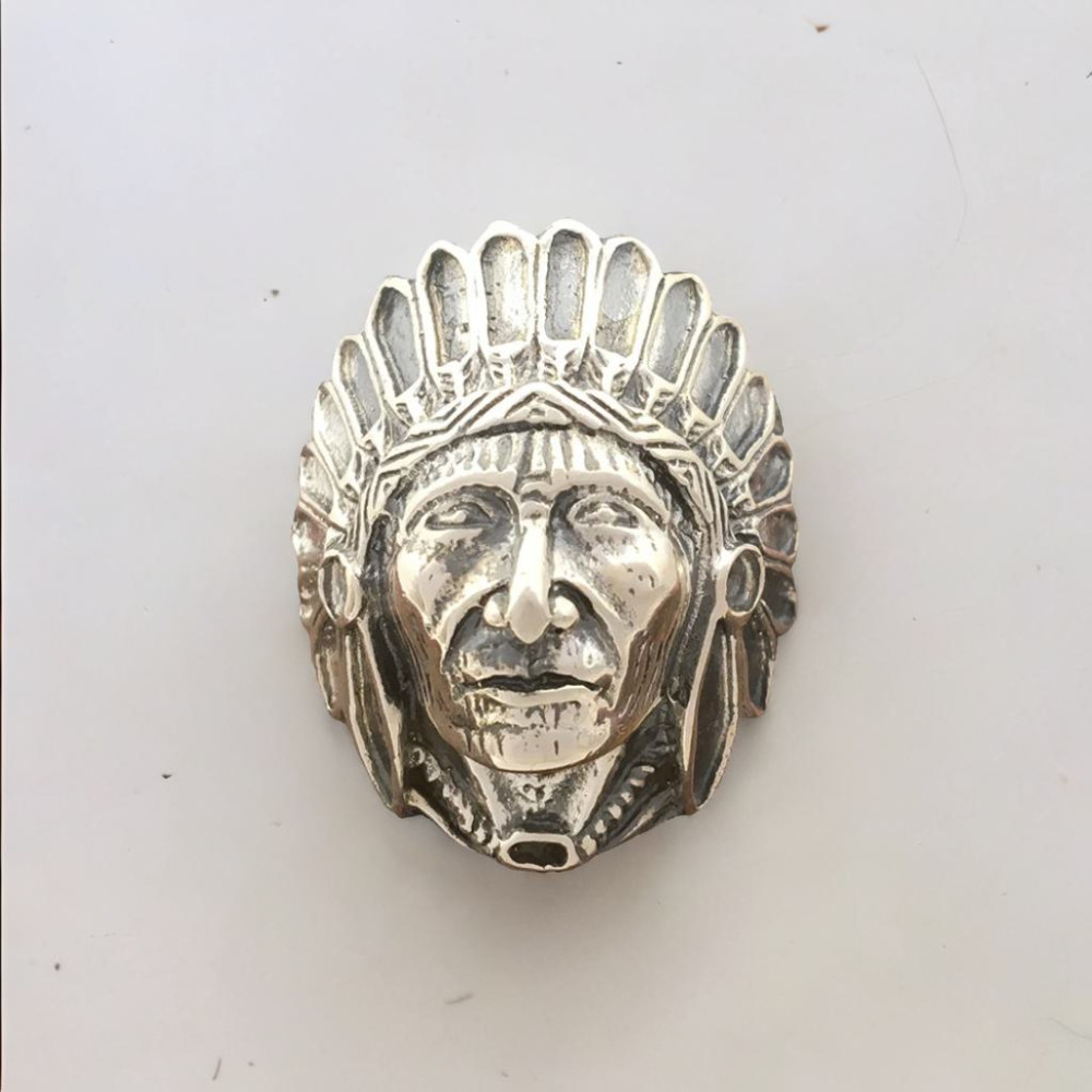Indian chief knight's silver ring for men