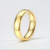 Bague alliance titane plaque or bande polie a graver personnaliser
