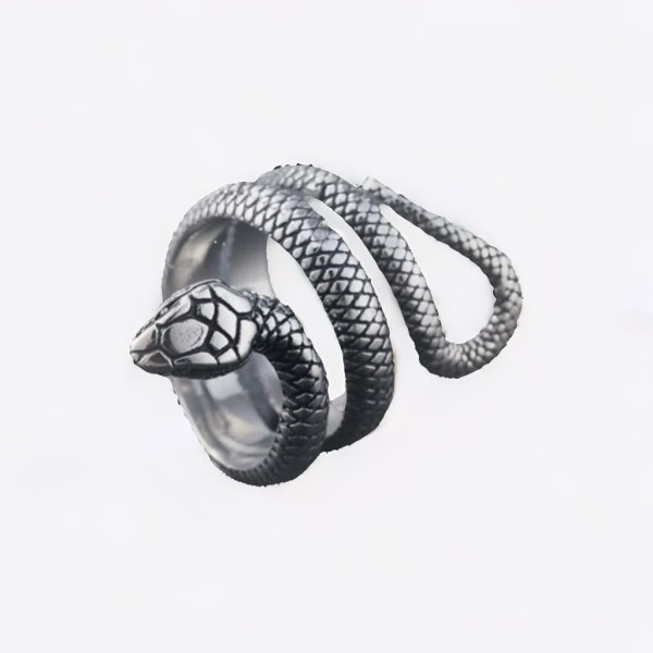 Anello Snake da uomo e donna in acciaio inossidabile