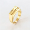 Bague chevaliere acier croix à graver