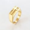 Bague chevaliere acier croix à graver