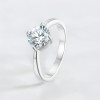 bague solitaire acier plaque or zirconium gravure personnalisable